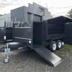 8x5 Lawn Mower Trailer 2000kg GVM with Front Enclosed Box and One Side Box