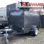 8x5 Single Axle Enclosed Trailer with Drop Down Ramp
