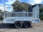 10x5 Galvanised Box Trailer with 1500mm Hard Mesh Ramp 2T GVM - Image 3
