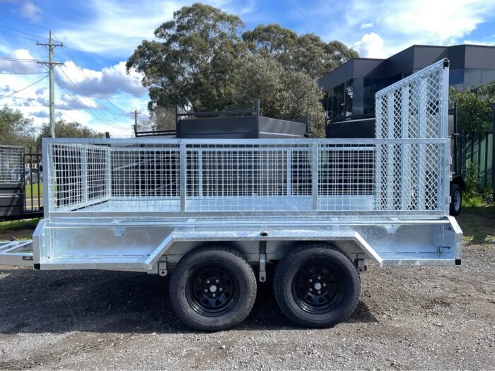 10x5 Galvanised Box Trailer with 1500mm Hard Mesh Ramp 2T GVM - Image 3