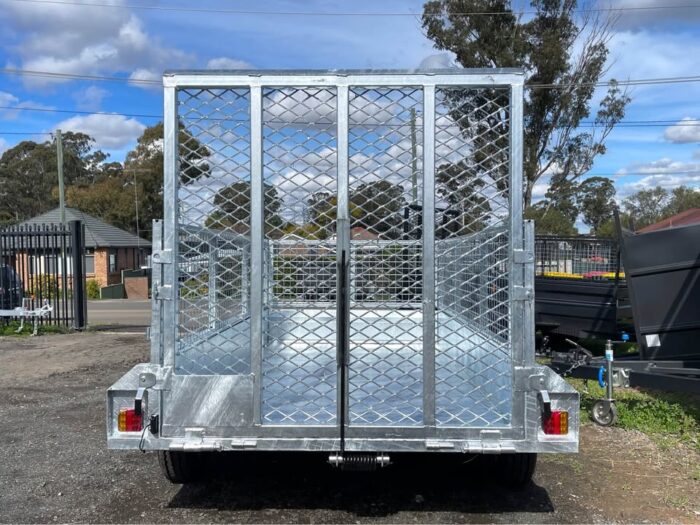 10x5 Galvanised Box Trailer with 1500mm Hard Mesh Ramp 2T GVM - Image 4