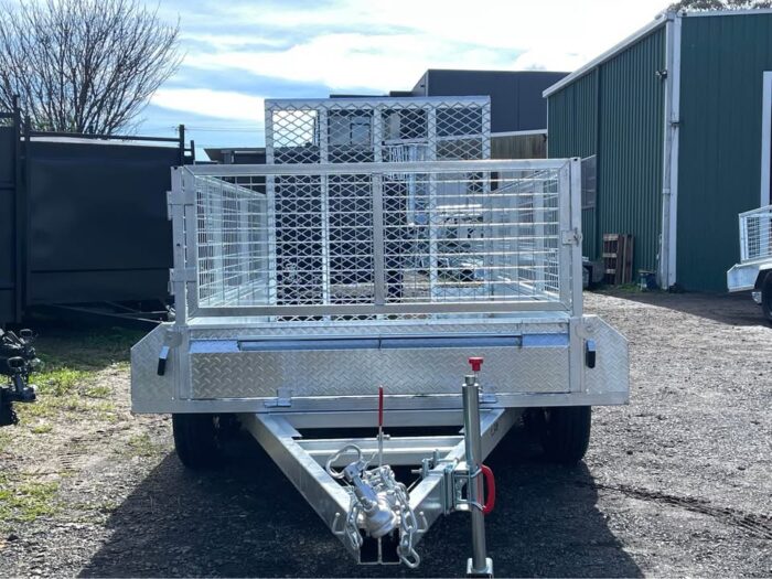 10x5 Galvanised Box Trailer with 1500mm Hard Mesh Ramp 2T GVM - Image 5