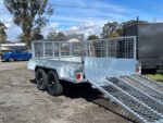 10x5 Galvanised Box Trailer with 1500mm Hard Mesh Ramp 2T GVM - Image 6