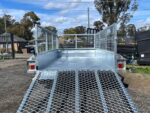 10x5 Galvanised Box Trailer with 1500mm Hard Mesh Ramp 2T GVM - Image 8