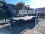 16x6.6ft Flatbed Car Trailer Manual Tilt 3.2T GVM