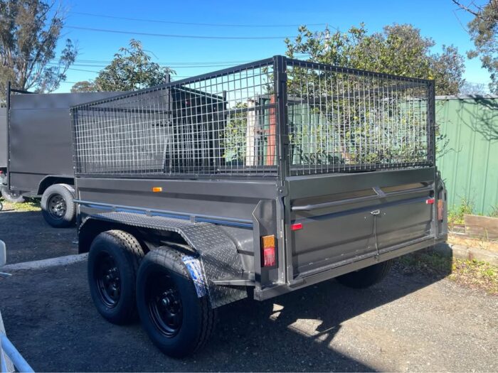 8x5 Tandem Box Trailer 2T GVM 600mm Cage - Image 4