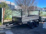 8x5 Tandem Box Trailer 2T GVM 600mm Cage