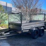 8x5 Tandem Box Trailer 2T GVM 600mm Cage