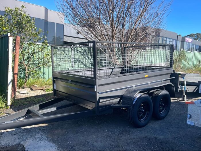 8x5 Tandem Box Trailer 2T GVM 600mm Cage - Image 1