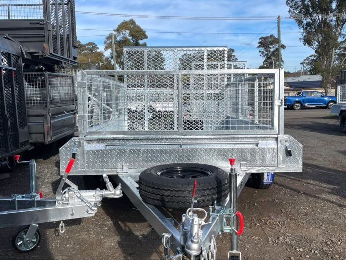 10x6 Galvanised Box Trailer 2T GVM, 600mm cage and 1500mm Mesh Ramp - Image 3