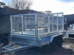 10x5 Galvanised Box Trailer 3T with Ramp , 900mm Cage and 1500mm Ramp
