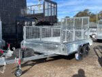 10x6 Galvanised Box Trailer 2T GVM, 600mm cage and 1500mm Mesh Ramp