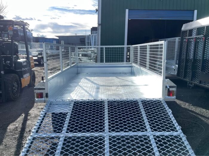 10x6 Galvanised Box Trailer 2T GVM, 600mm cage and 1500mm Mesh Ramp - Image 6