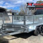 10x6 Galvanised Box Trailer with 600mm Removable Cage 2Ton GVM
