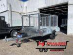 8x5 Single Axle Box Trailer 750kg GVM with Mesh Ramp