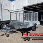 8x5 Single Axle Box Trailer 750kg GVM with Mesh Ramp
