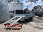 12x7 Table Top Trailer 3.5T GVM with Ramps and Headboard - Image 5